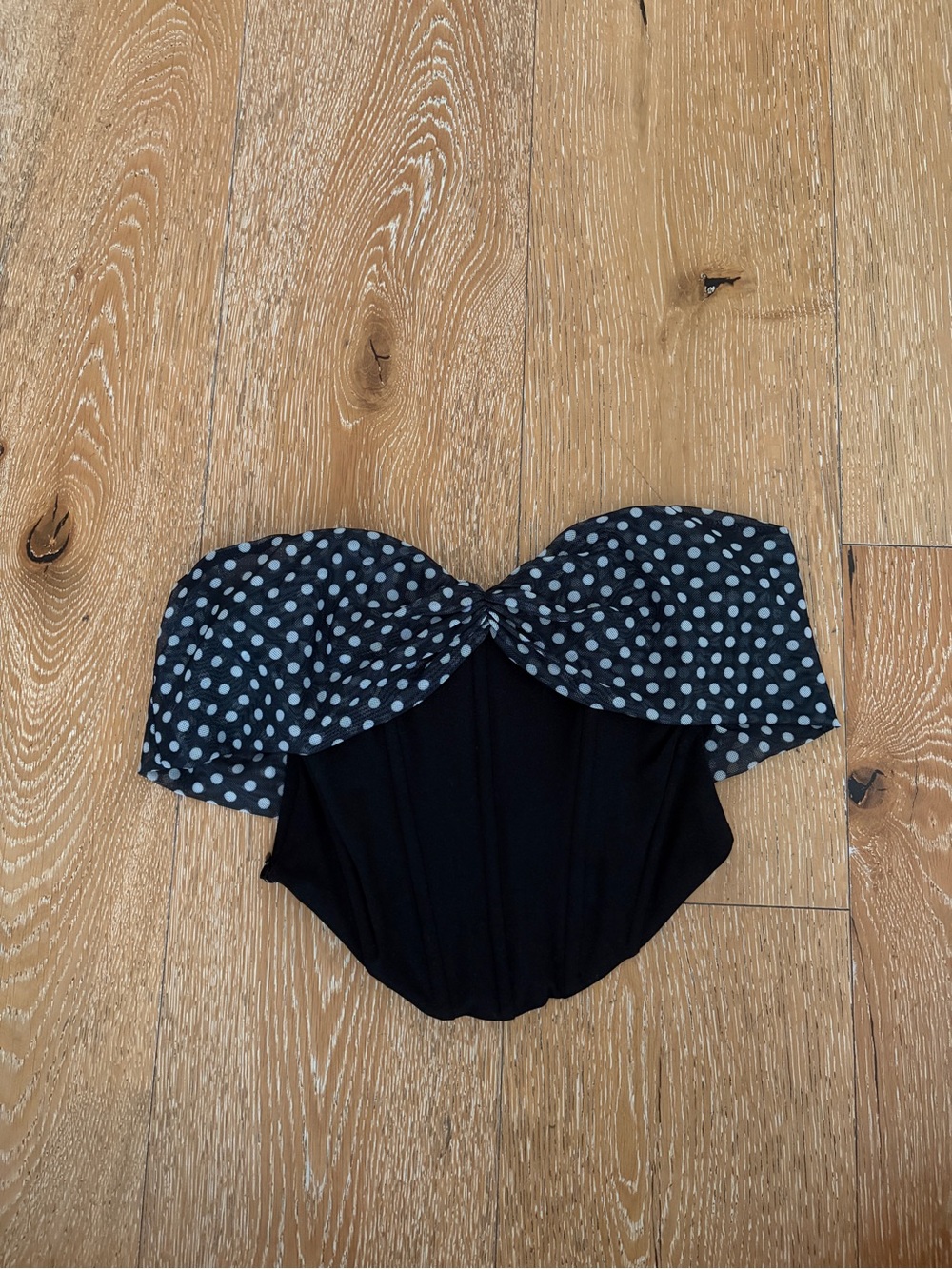 Polka Dot Top - Black and White